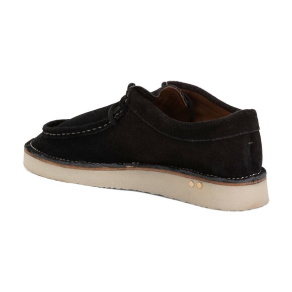 NEW BEEK Made In Mexico Suede Towhee Wedges in Charcoal for womens 825 8m4 - Picture 3 of 5